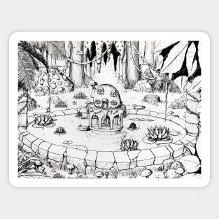 Fantasy Forest Garden Magnet